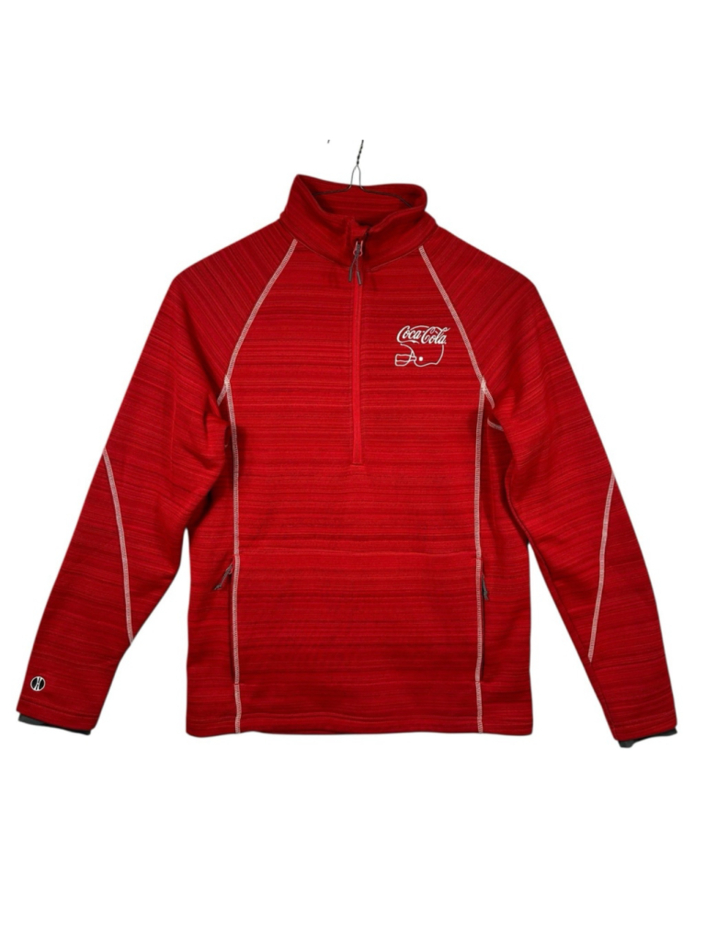 Holloway Deviate Coca Cola Jacket Red Football Helmet 1/4 Zip Thermal Womens S
